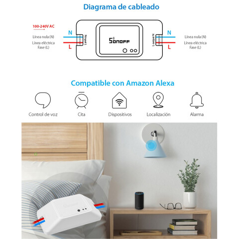 Interruptor inteligente WIFI BASIC R3 SONOFF SO0100