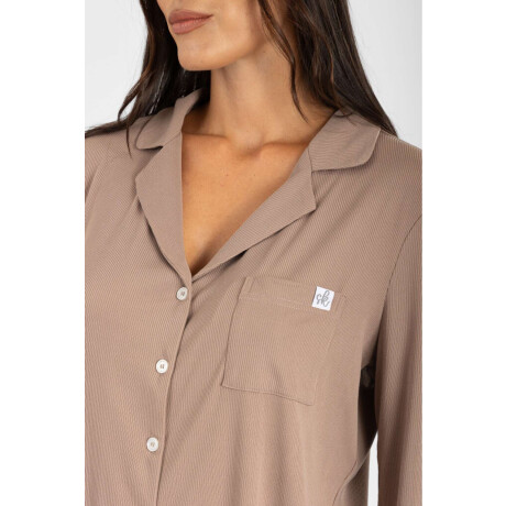 Pijama nine ribb yummy Beige