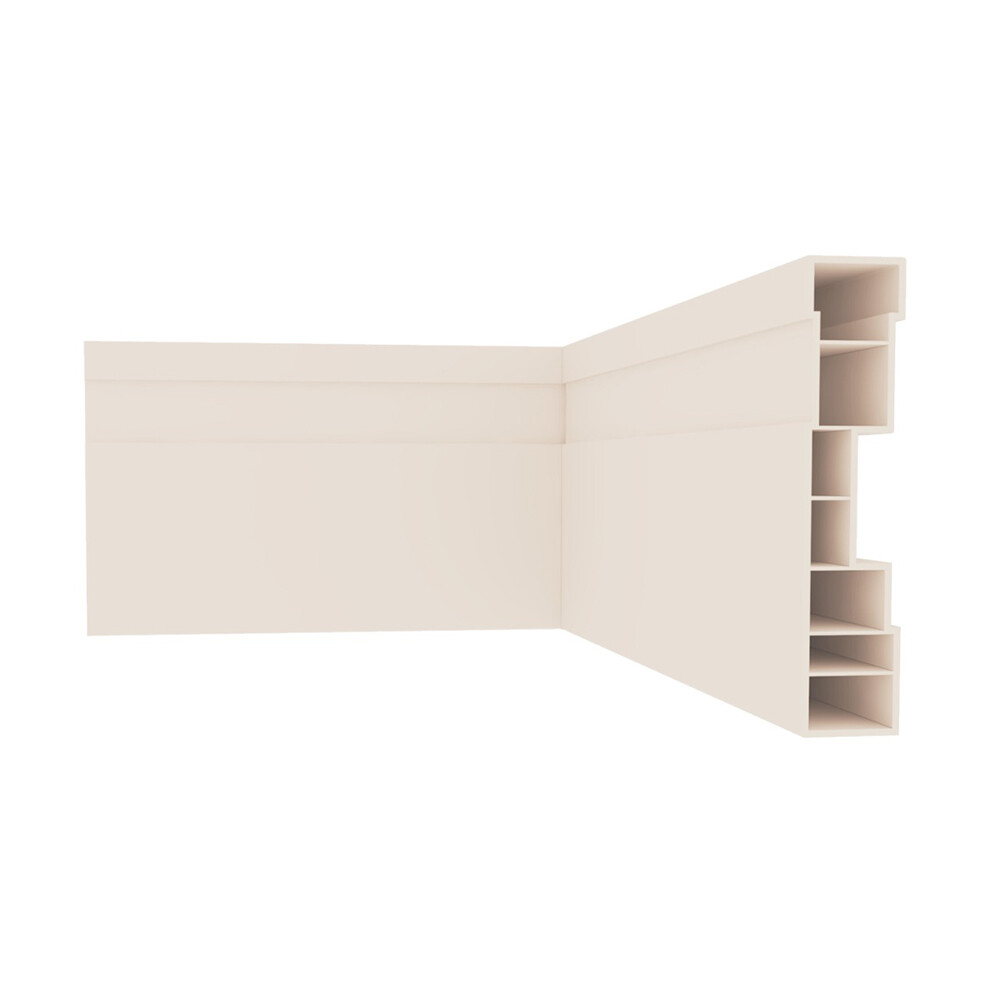 ZÓCALO PVC COLOR CREME 15MM 0.10X2.40 MTS Zócalo Pvc Color Creme 15mm 0.10x2.40 Mts