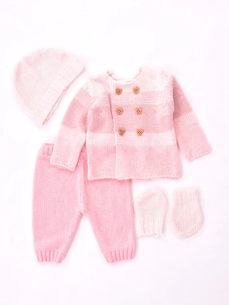 CONJUNTO RECIEN NACIDO ROSADO