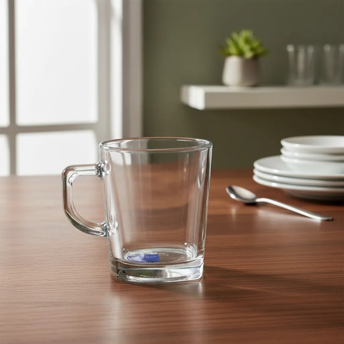 Juego de 6 Tazas De Vidrio Cuadrada Para Café Expreso 200ml - X-ZB8092 