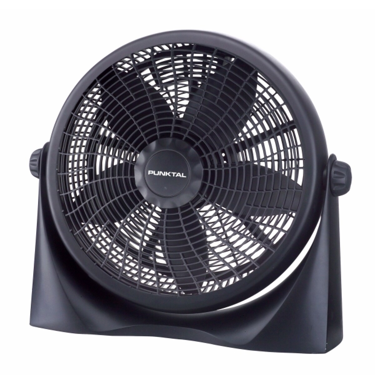 Ventilador De Piso Punktal Pk-4090vt Negro Con 5 Aspas, 40 cm De Diámetro 220 v 