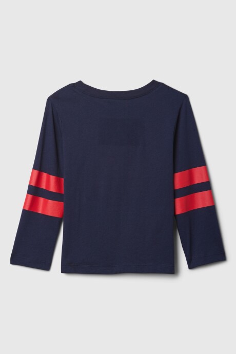 Remera Gráfico Manga Larga Toddler Niño Navy Uniform