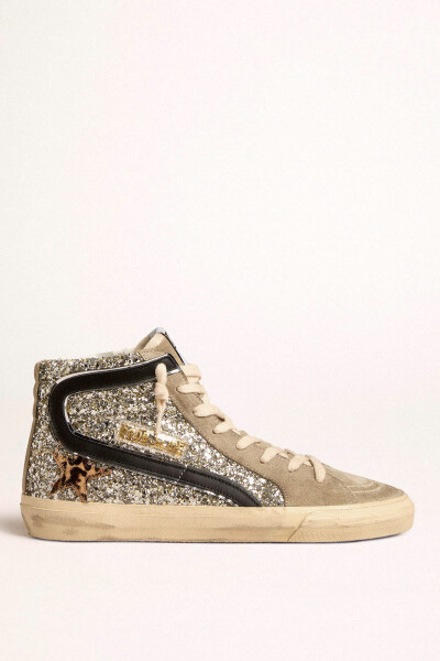 ZAPATILLA SLIDE GLITTER Plata
