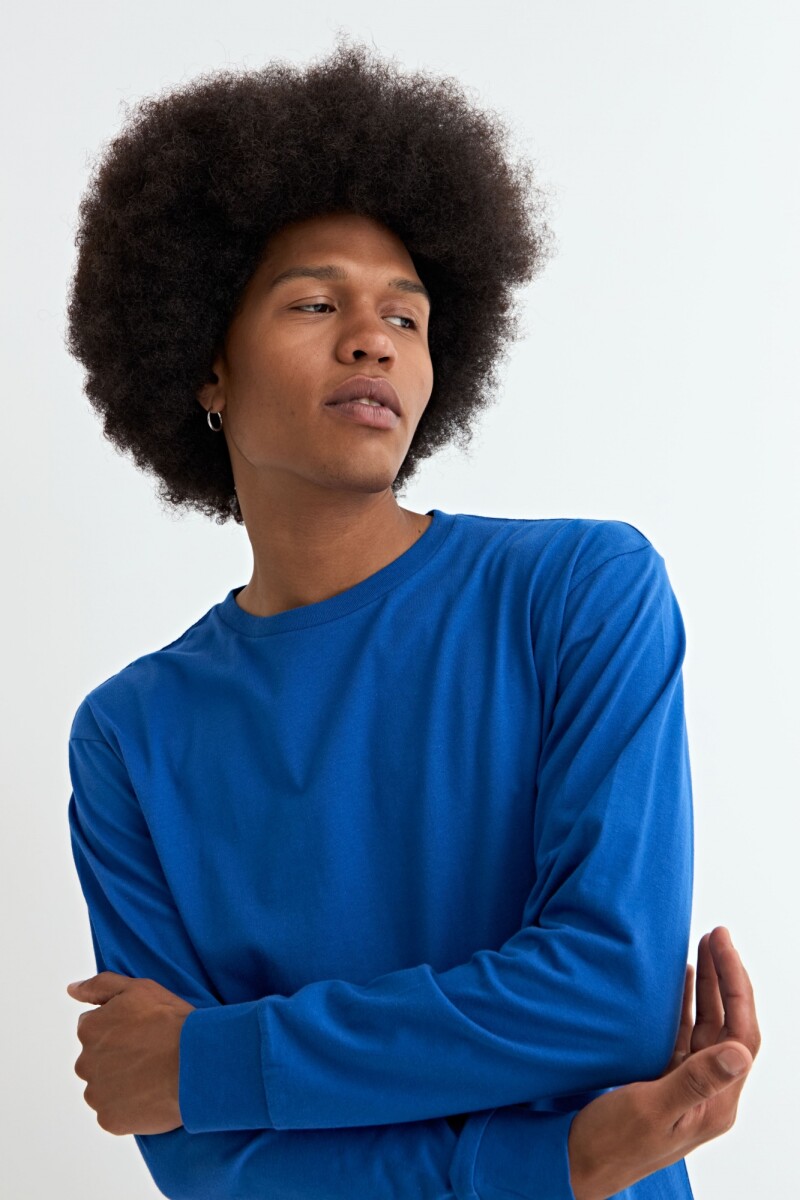 Remera cuello redondo AZUL