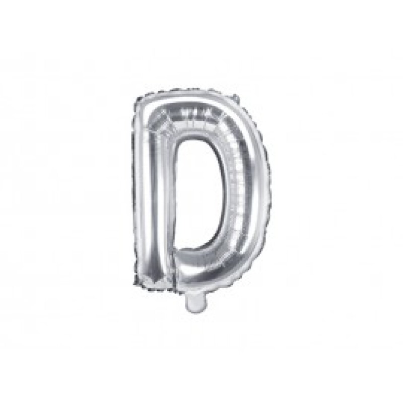 Letra Inflable Plateada D
