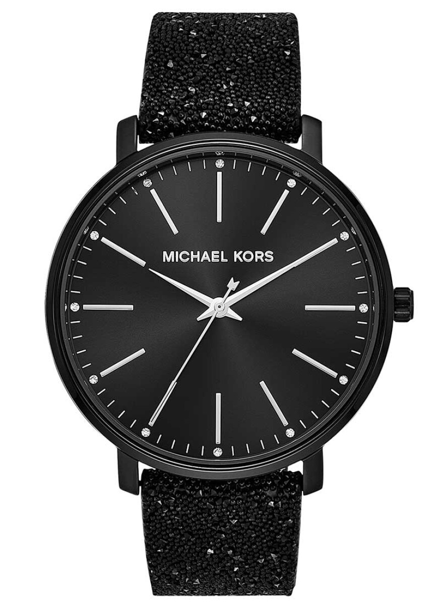 Reloj Michael Kors Fashion Cuero Negro 