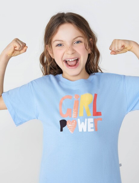 VESTIDO INFANTIL CORTO INFANTIL AZUL