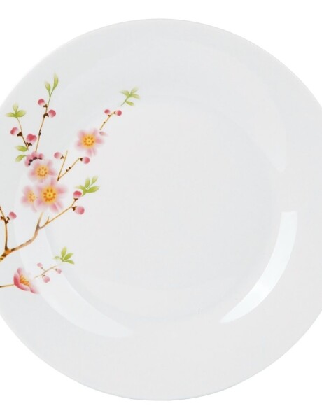 PLATO LLANO 23CM RAMA FLOR JAPONESA PLATO LLANO 23CM RAMA FLOR JAPONESA