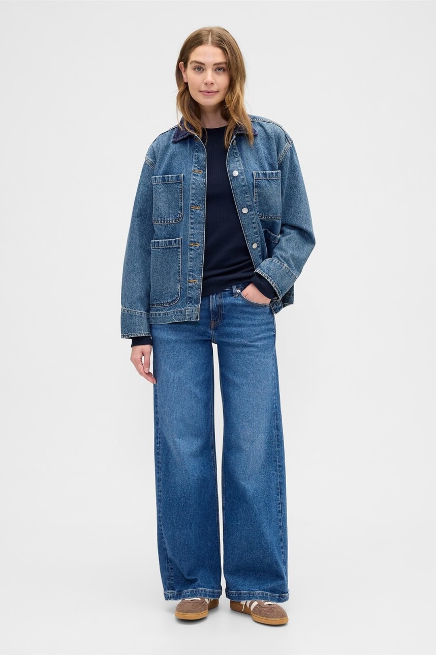 Remera Rib Mujer Navy Uniform