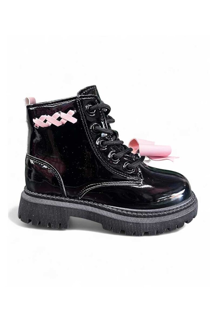 BORCEGO INFANTIL CON APLIQUE MOÑA Negro