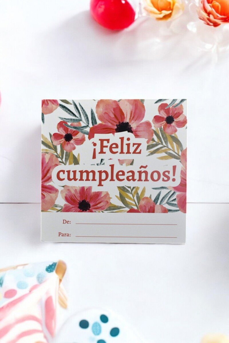 Tarjeta cumpleaños 10x10 - DISEÑO 12 