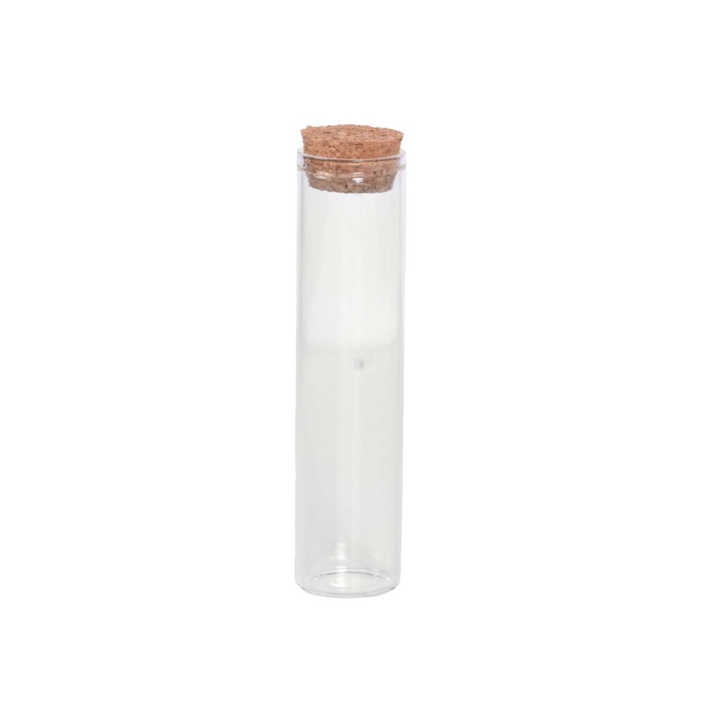 SET 12 FRASCOS VIDRIO-Y-MDF TRANSPARENTE A051