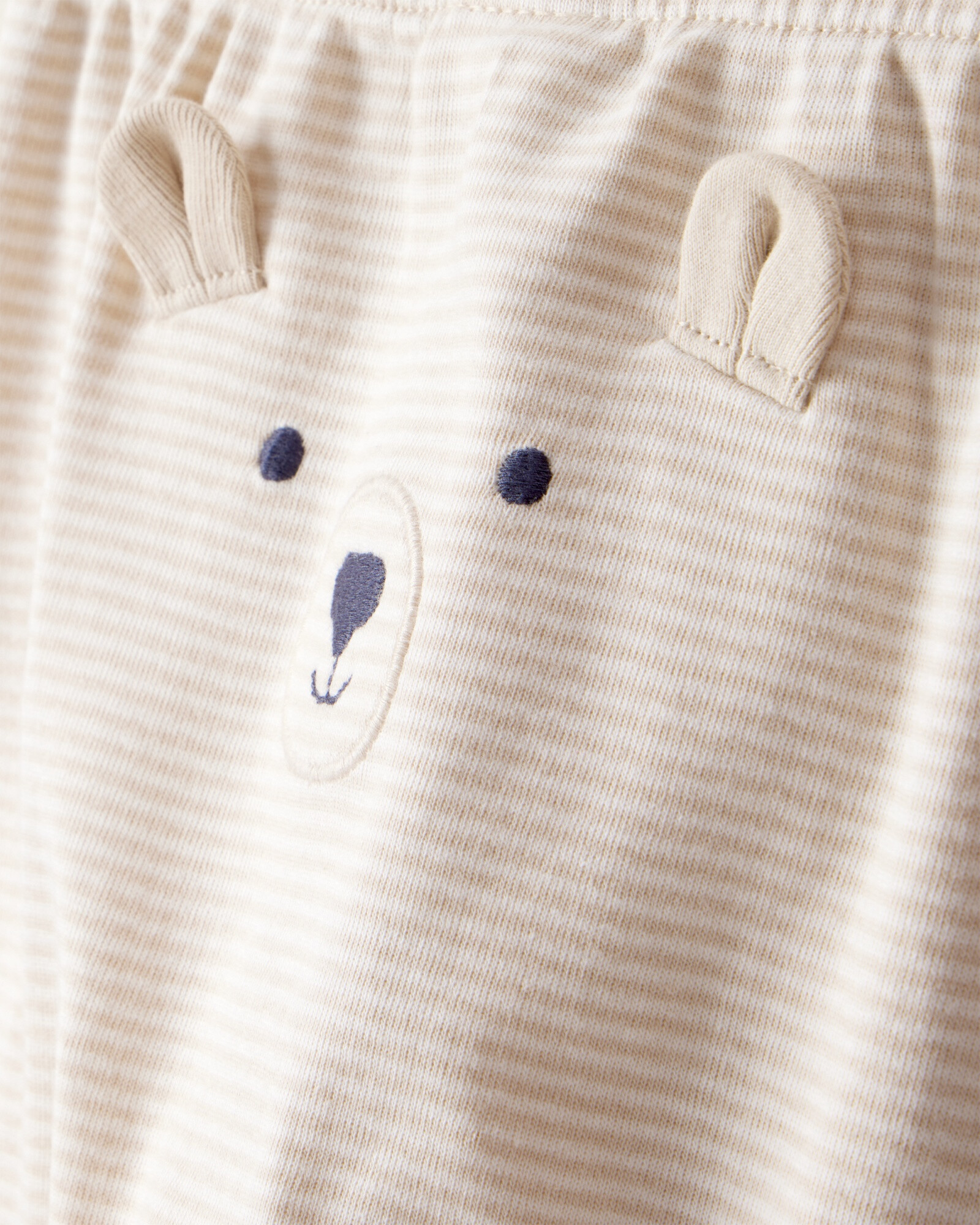 Set tres piezas de algodón, pantalón y dos bodies, diseño osos Sin color