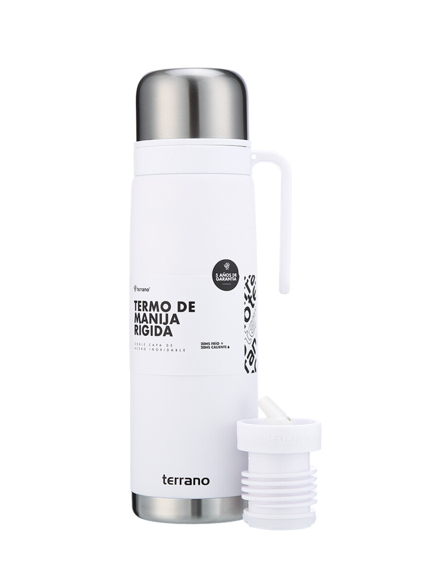 Termo 1Lt. Premium Manija Rigida - Blanco 