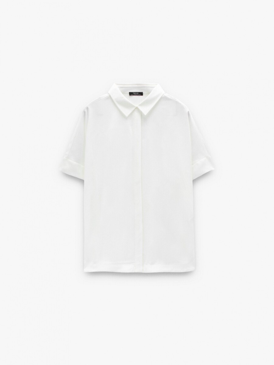 Camisa De Manga Corta crudo