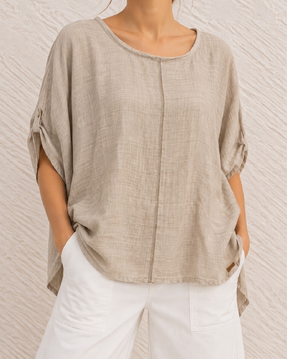 outlet - Blusa Beige 
