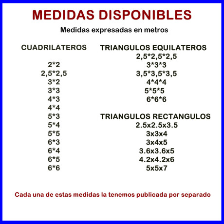 Toldo vela 2.5x2.5x3.5 metros triangulo rectangulo color TOSTADO Toldo vela 2.5x2.5x3.5 metros triangulo rectangulo color TOSTADO