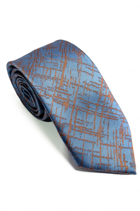 Corbata 8 cm CELESTE OSC.