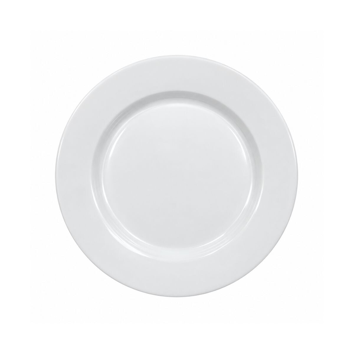 Plato llano melamina blanca 23 cm 