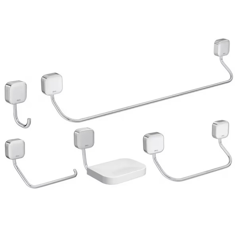 Kit accesorio Deca 5 piezas bronce cromado PIX Kit Accesorio Deca 5 Piezas Bronce Cromado Pix