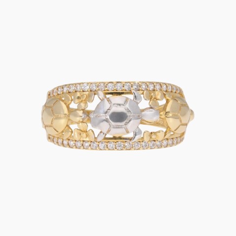 Anillo en oro 18K con circonias Anillo En Oro 18k Con Circonias