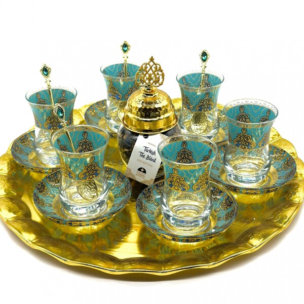 Juego de té completo arabescos con blend de té Juego de té completo arabescos con blend de té