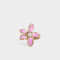 Anillos Medianos y Grandes Con flores Anillo Metal Con Flor - Dorado