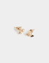 Aros Pasantes Con Mariposas Aros Pasantes Mariposas - Dorado