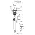 GRIFERÍA DE BIDET CON TRANSFERENCIA LINEA IGUAZÚ Grifería De Bidet Con Transferencia Linea Iguazú