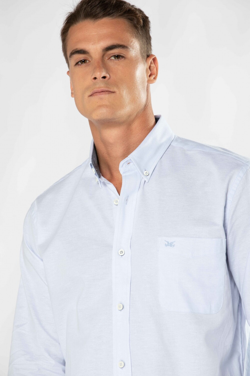 CAMISA OXFORD Celeste
