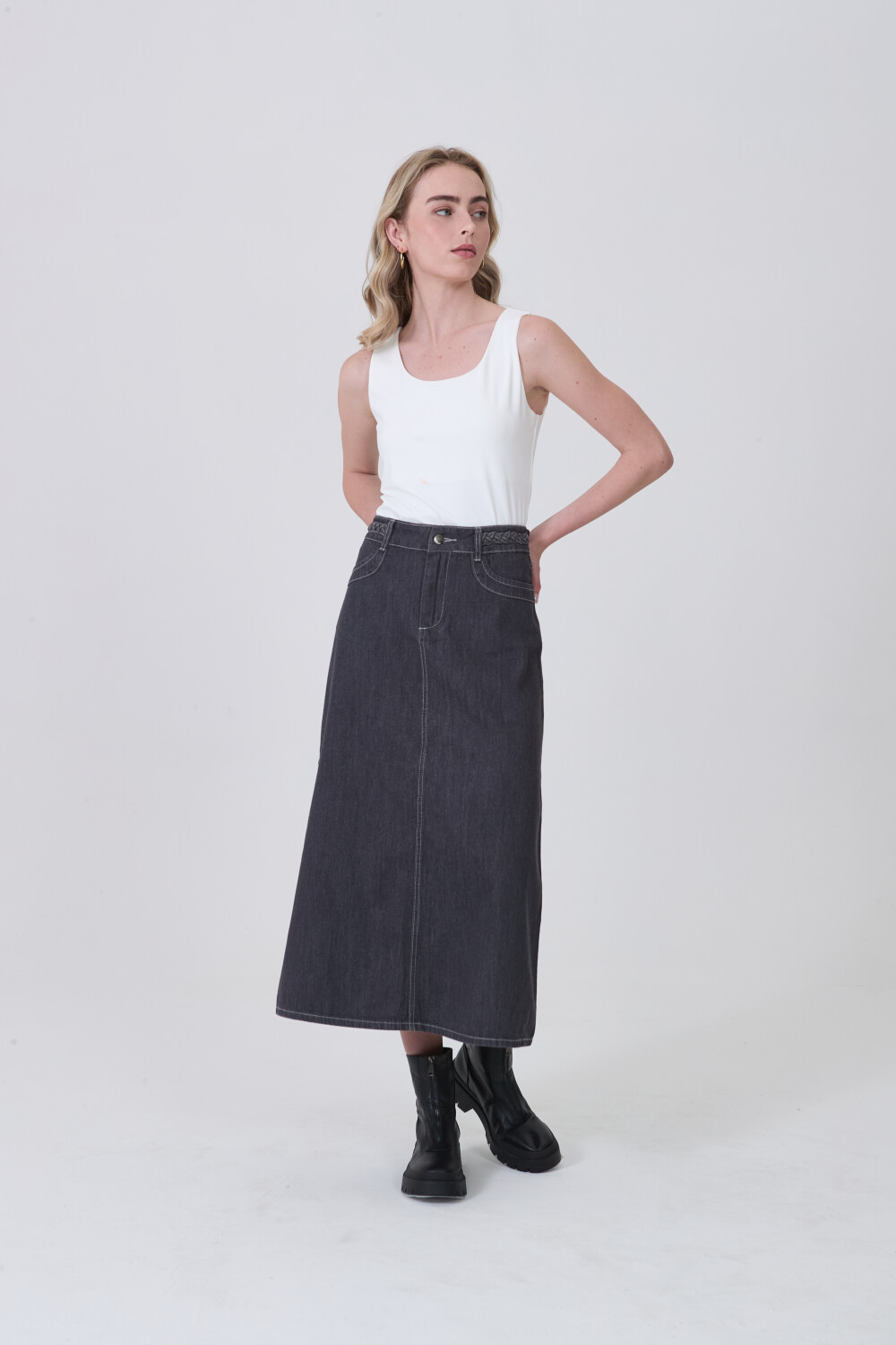 Falda Troni Gris Medio