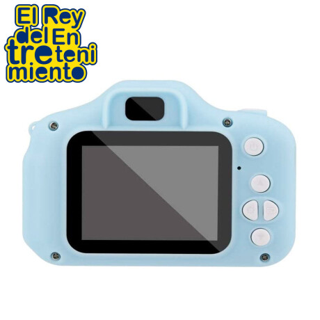 Mini Camara Digital HD Infantil C/Juegos Memoria 32gb Celeste