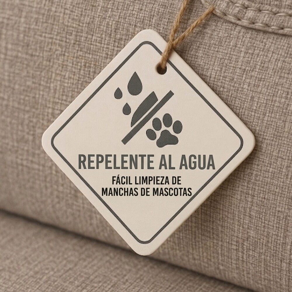Butaca 1 Cuerpo Tela Repelente al Agua Living - Barrel Beige