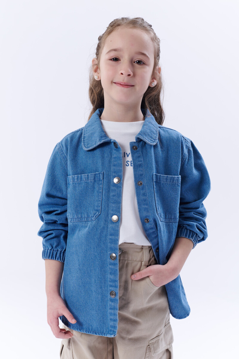 Sobrecamisa jean Azul Medio