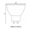LAMPARA LED 4W MR11 GU10 6500K LAMPARA LED 4W MR11 GU10 6500K
