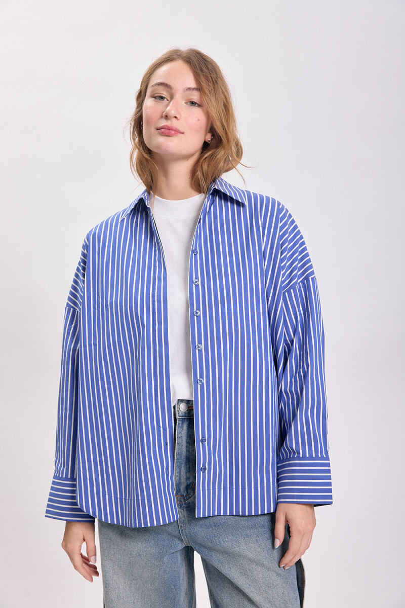 Camisa especial rayas Azul