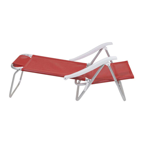 Silla Plegable de Aluminio 6 Posición Rojo
