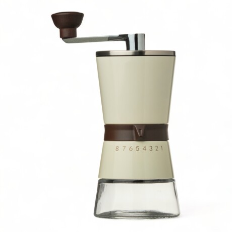 Molinillo De Café Manual 8 Moliendas Capac 200ml 60gr Granos Blanco
