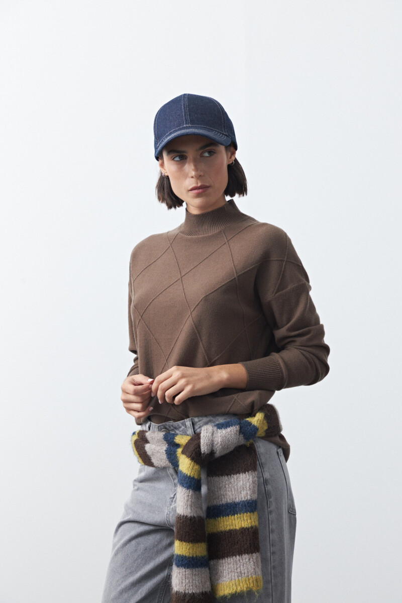 POLERA JAVAIOLA Marrón oscuro