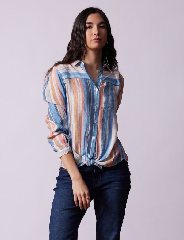 Blusa Nudo Printed CRUDO/MULTI
