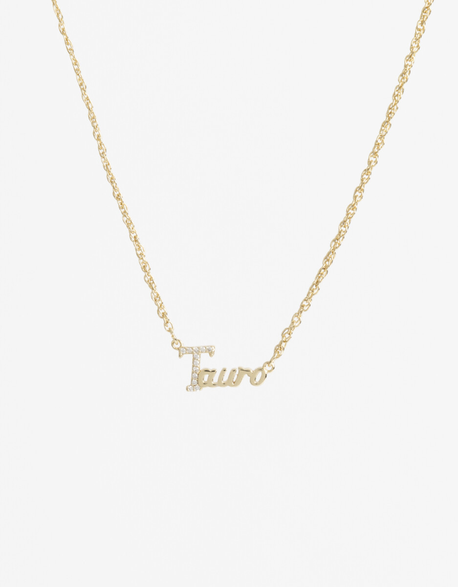 Collar Con Dije Zodiac De La Línea Delicates. 