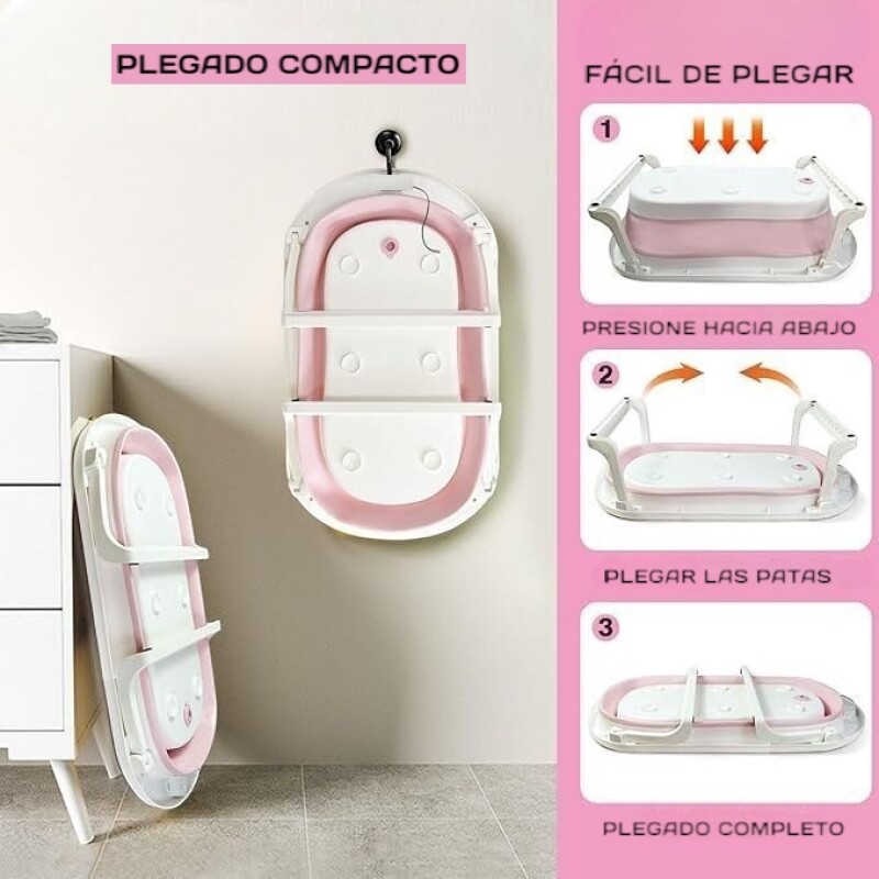 Bañera plegable Jelly Bebesit Rosa Bañera plegable Jelly Bebesit Rosa