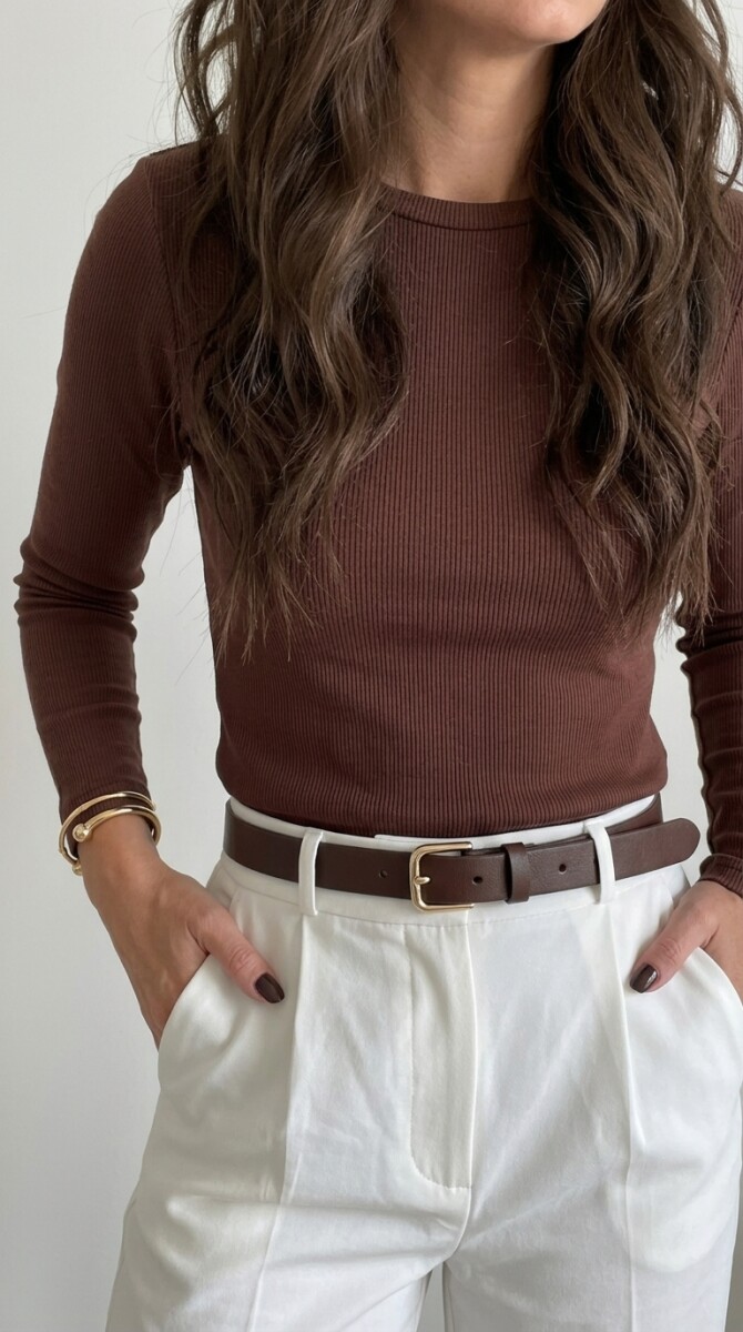 Remera Moret - Chocolate 