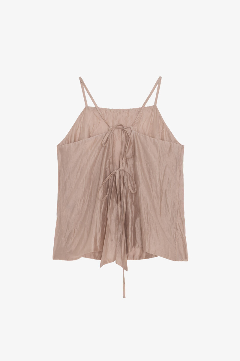 TOP ARRUGADO Beige
