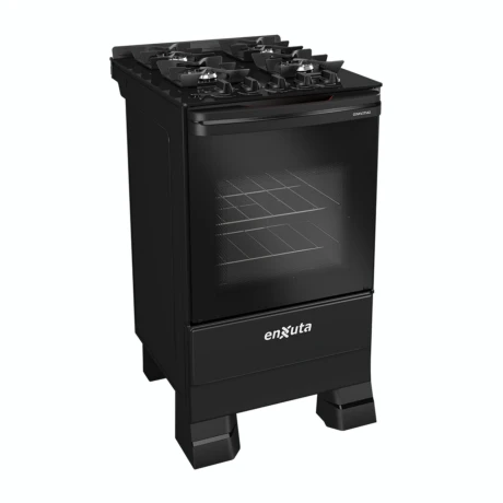 Cocina A Gas ENXUTA CENXV27542NG-1 Cuatro Hornallas Con Grill - Negra Cocina A Gas ENXUTA CENXV27542NG-1 Cuatro Hornallas Con Grill - Negra