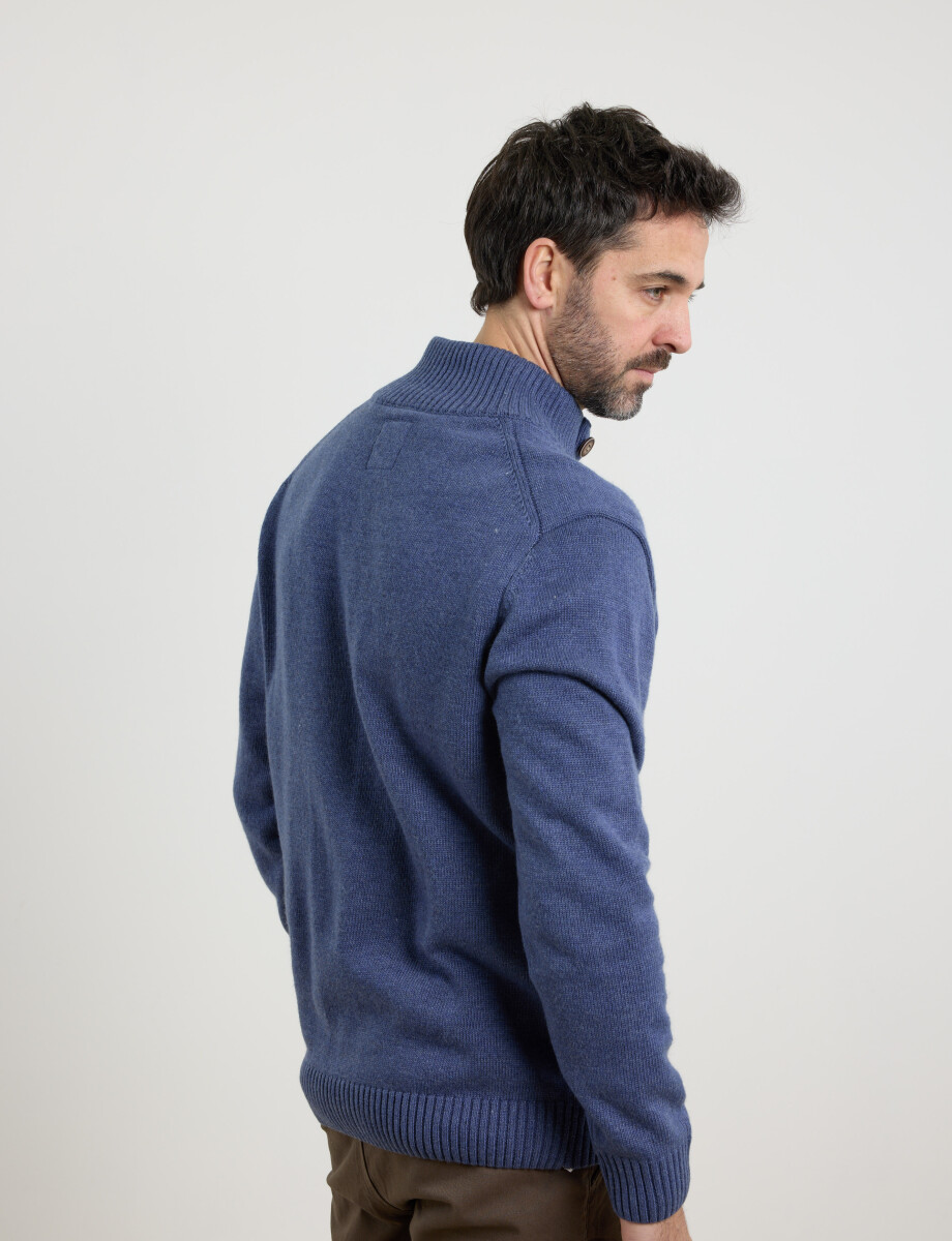 470301 CARDIGAN HARRY Azul Piedra Melange