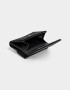 Billetera Clasico Billetera De Cuerina Con Broche - Negro