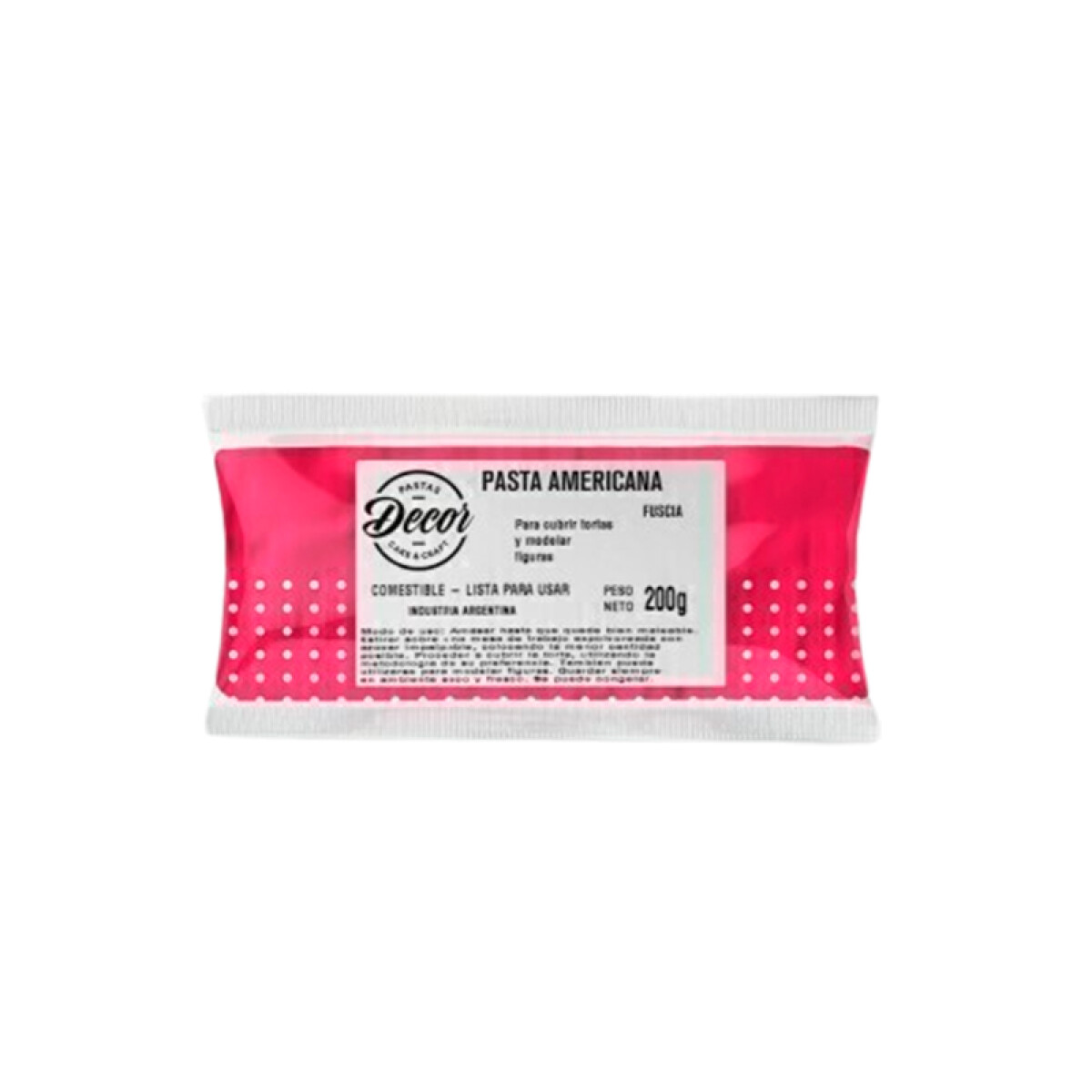 Pasta Americana Fucsia - 200 g 