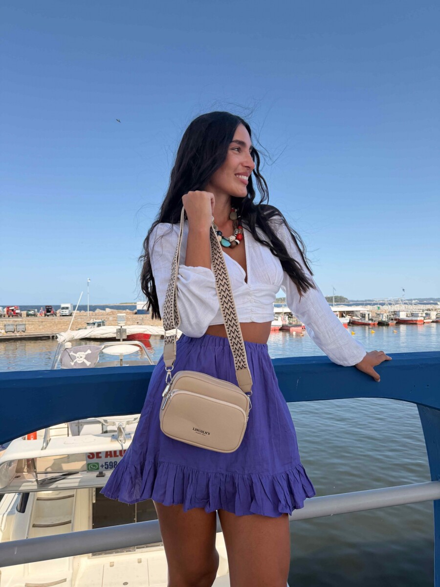 BANDOLERITA MORRAL PETUNIA - GREIGE 